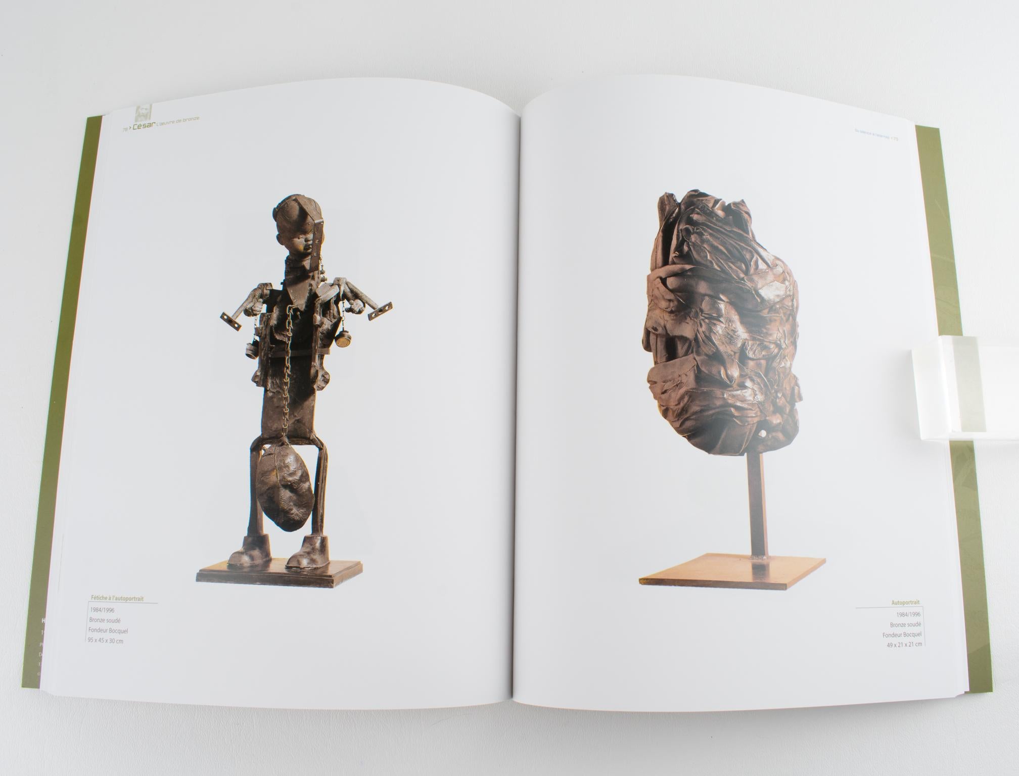 Cesar, l'œuvre de bronze, livre français de Frédéric Ballester 2002 Exposition à Cannes Excellent état - En vente à Atlanta, GA