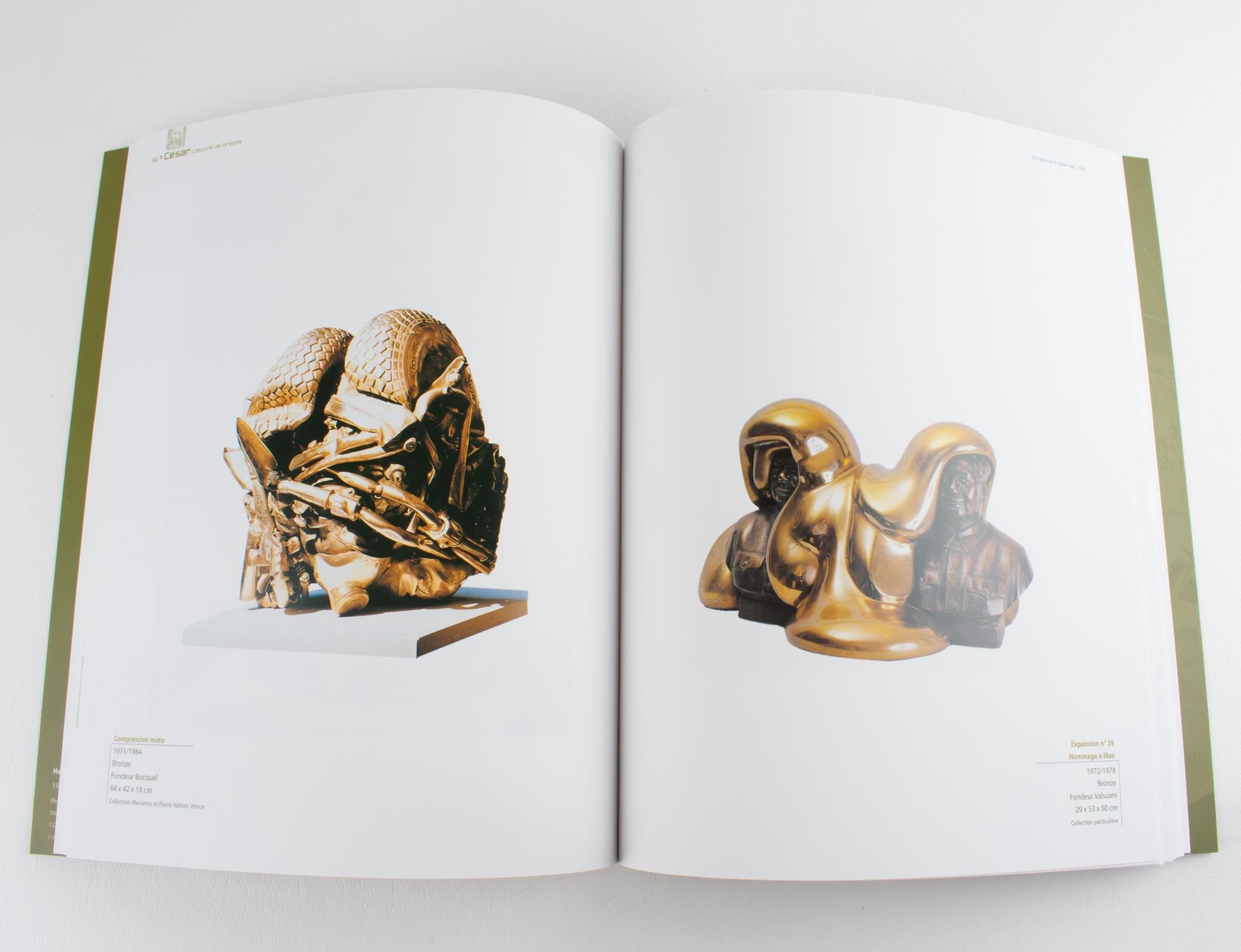XXIe siècle et contemporain Cesar, l'œuvre de bronze, livre français de Frédéric Ballester 2002 Exposition à Cannes en vente