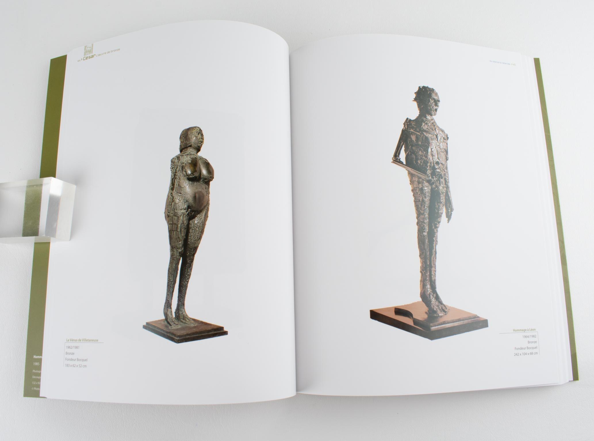 Cesar, l'œuvre de bronze, livre français de Frédéric Ballester 2002 Exposition à Cannes en vente 1