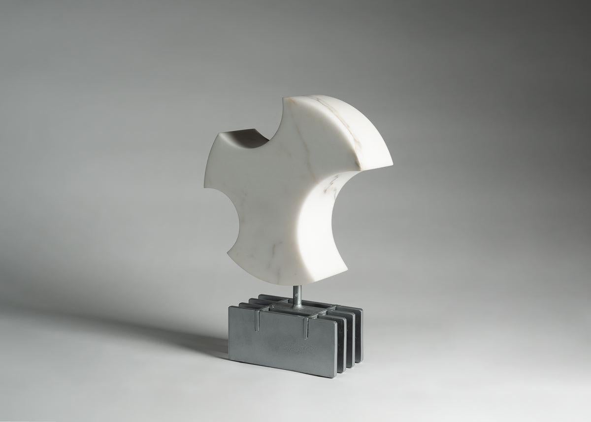 Americano Cesare Arduini, Scultura astratta in marmo e acciaio, Stati Uniti, 2019 in vendita