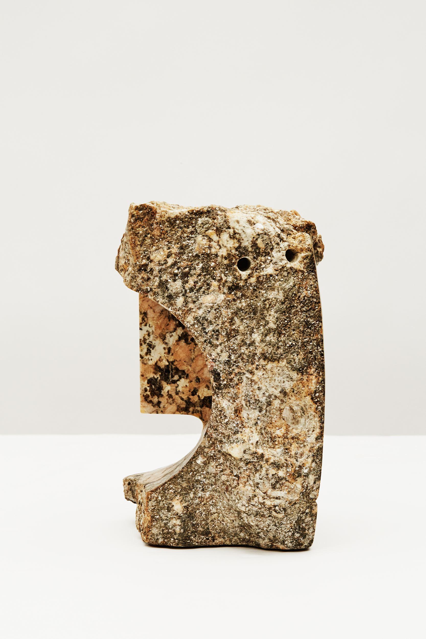 Inscribed: CLF 17
Unique piece.

With L'Etrusco, Italian American artist Cesare Arduini has explored a new stone--Colombo Granite--but has remained true to his search for order and coherence in the chaotic beauty of natural form. In this case, he