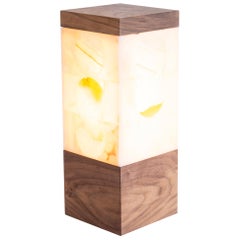 Cesare Arduini, Onyx and Wood Table Lamp, United States, 2018