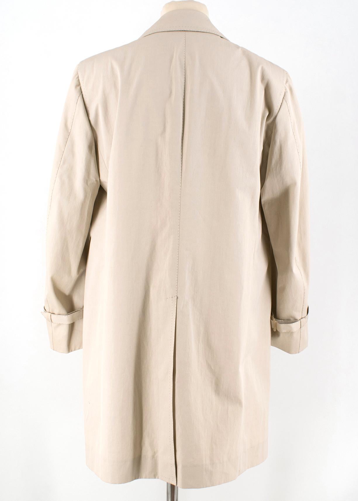 cotton coat beige