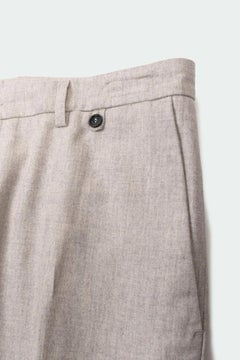 Cesare Attolini Men's Grey Wool Trousers XXL, Italy