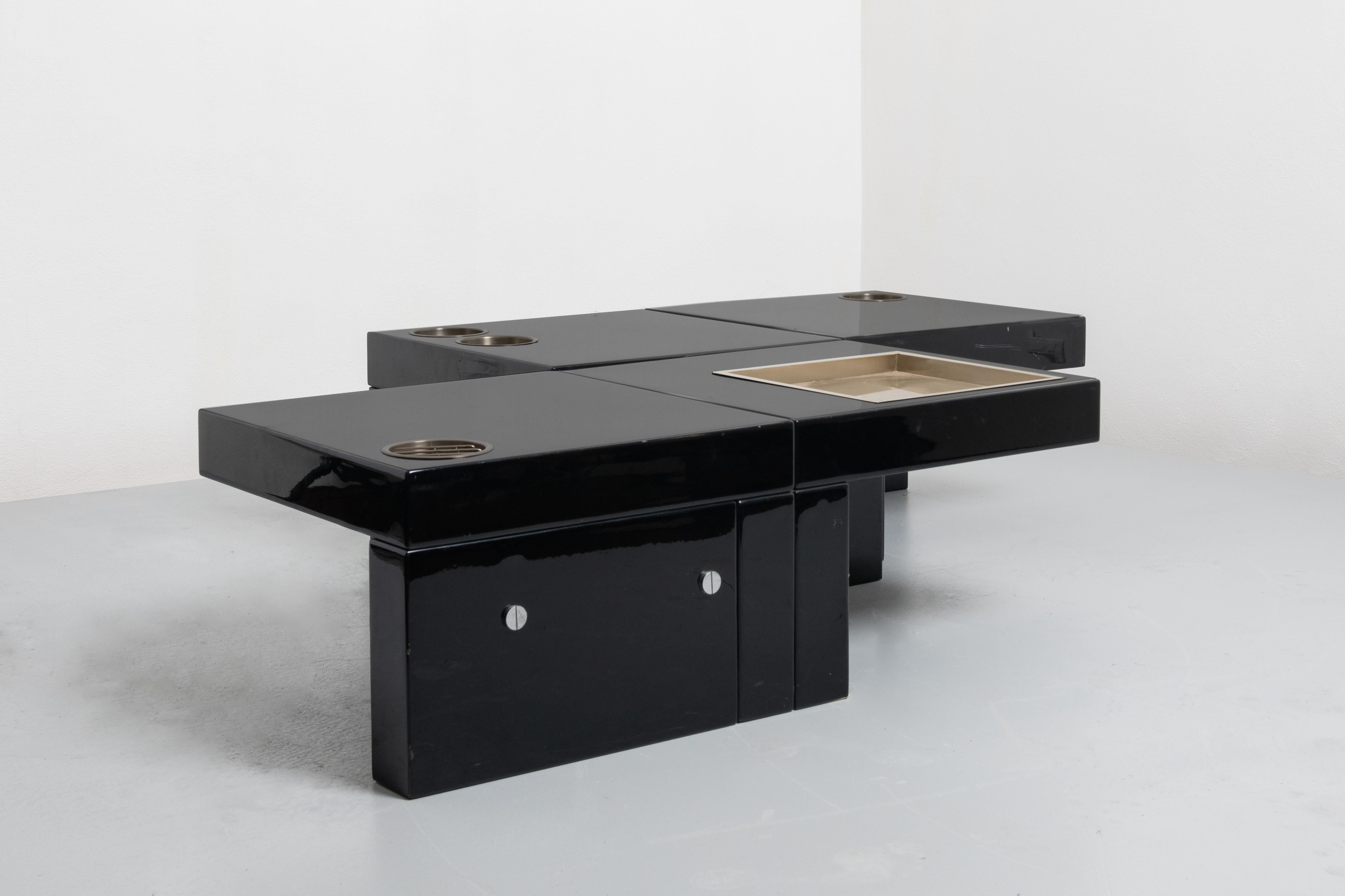 Cesare Augusto Nava, Centre Table Consisting of Four Square Pieces 4