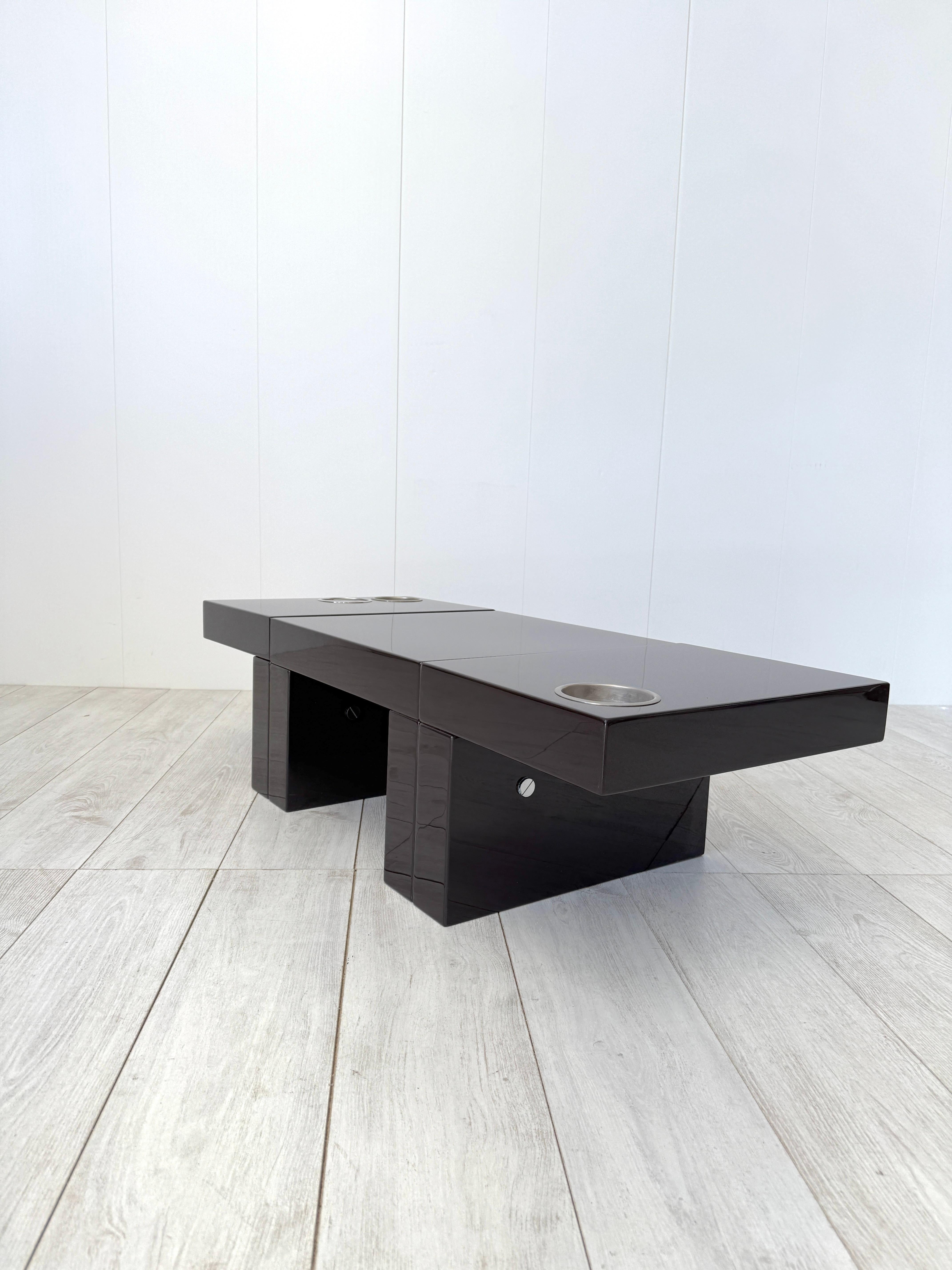 Italian Cesare Augusto Nava, Set of 3 small modular tables mod. Nac, Italy, 1970s For Sale