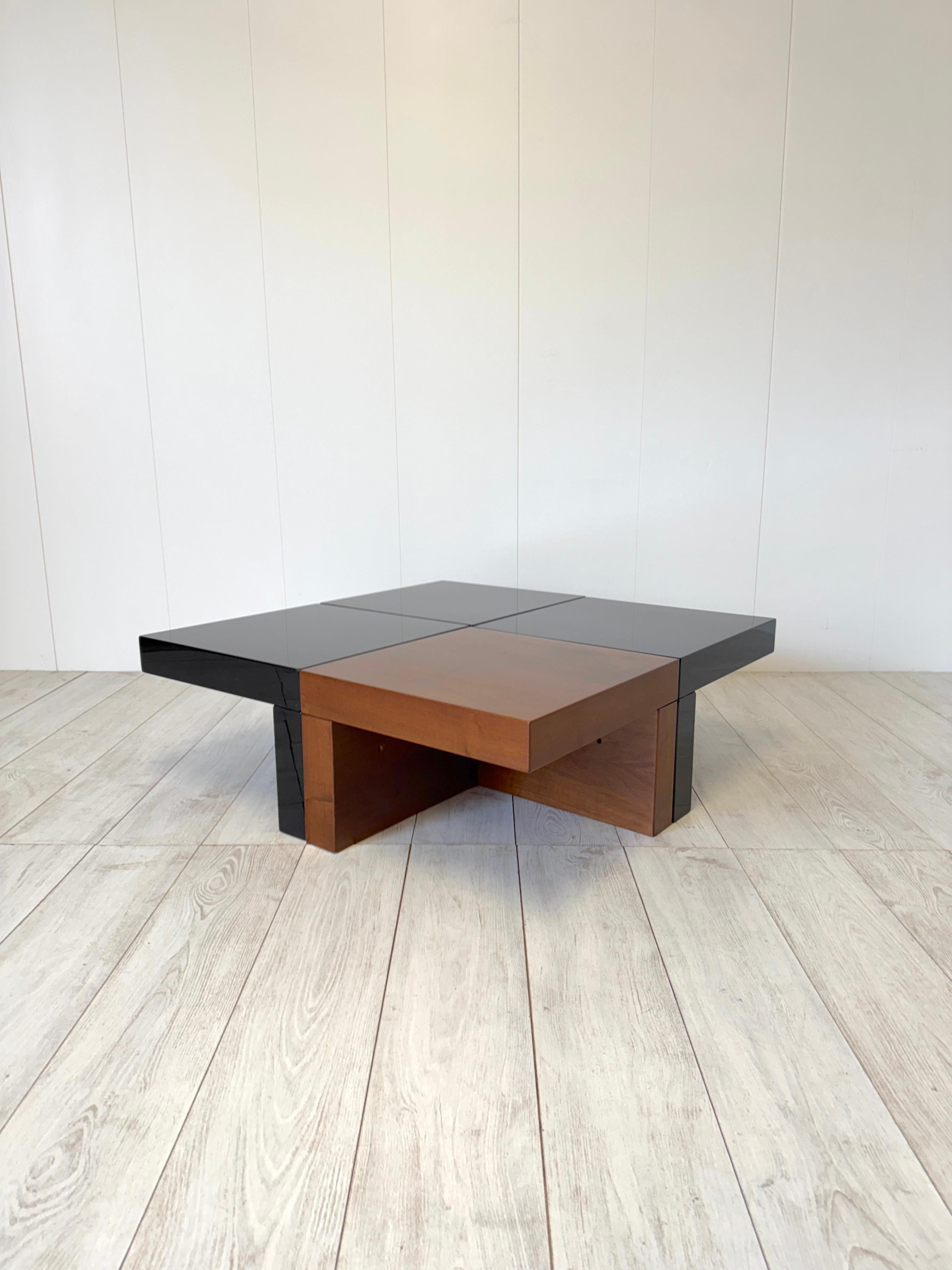 Cesare Augusto Nava, Set of 4 small modular tables mod. Nac, Italy, 1970s For Sale 3