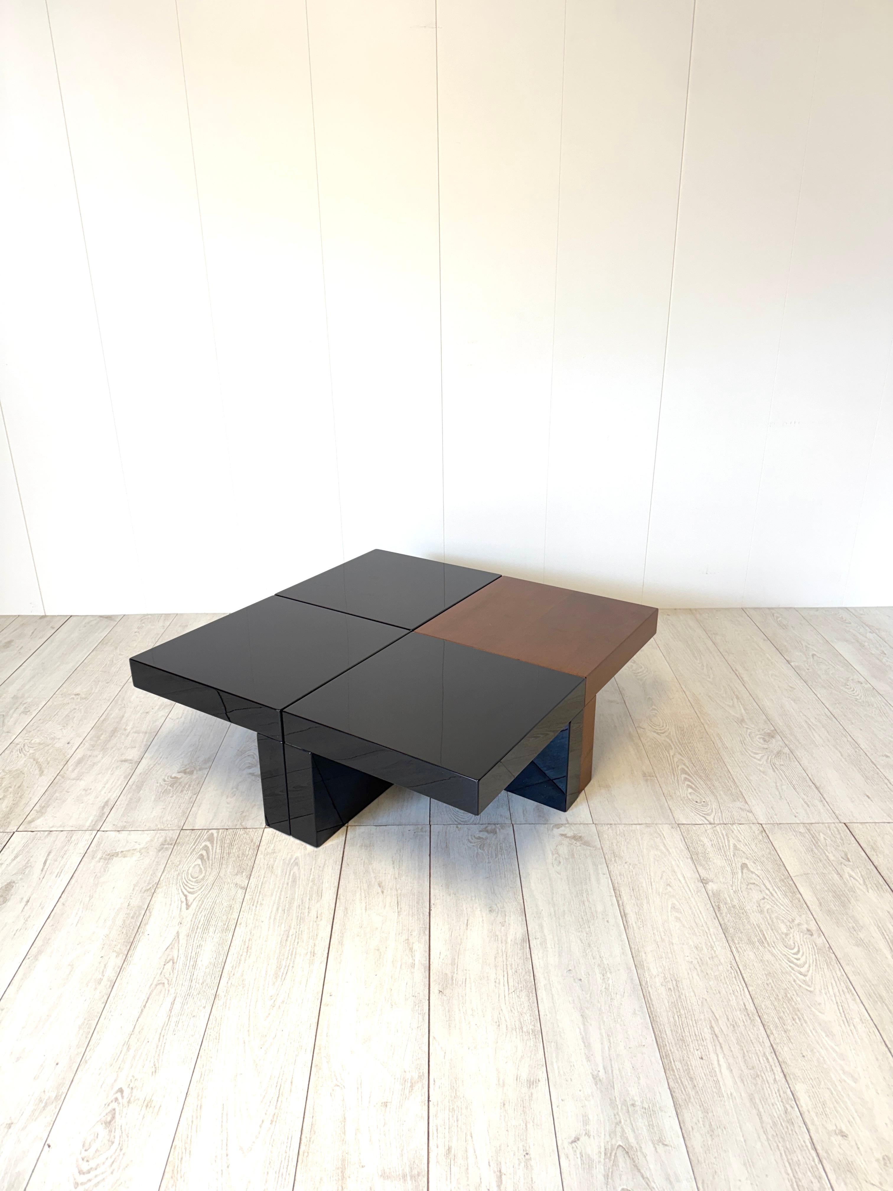 Italian Cesare Augusto Nava, Set of 4 small modular tables mod. Nac, Italy, 1970s For Sale