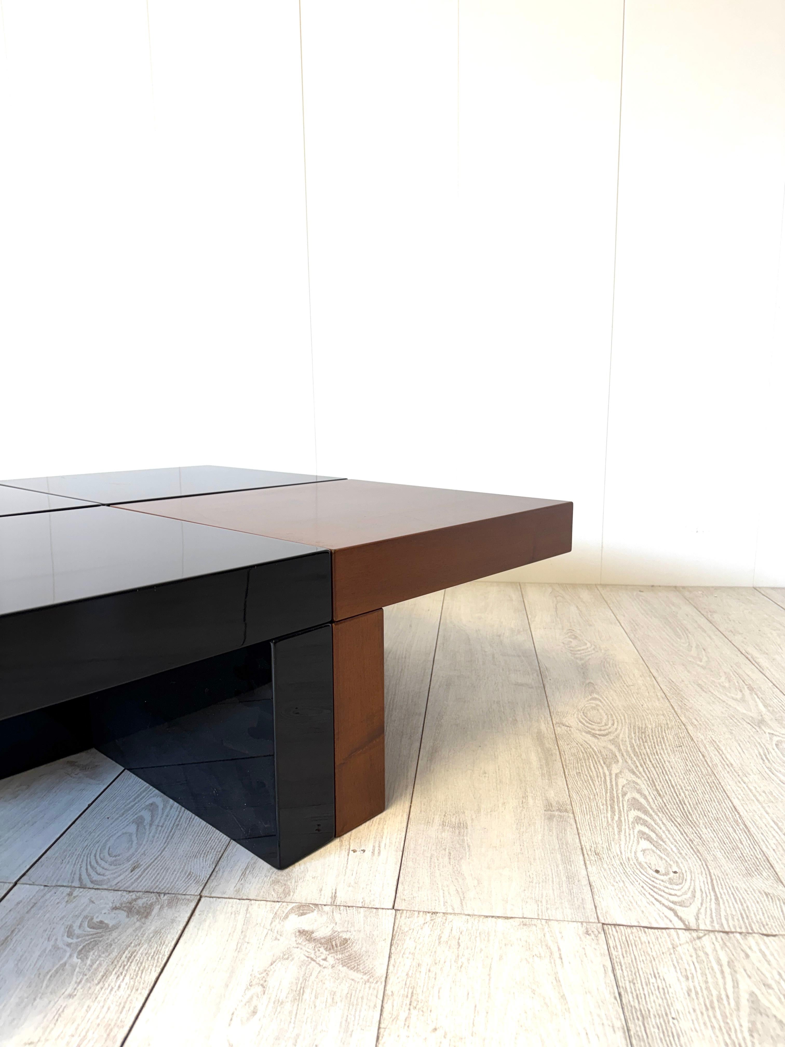Cesare Augusto Nava, Set of 4 small modular tables mod. Nac, Italy, 1970s For Sale 2