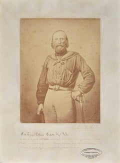 Retrato de Giuseppe Garibaldi - Fotografía de C. Bernieri - Finales del siglo XIX