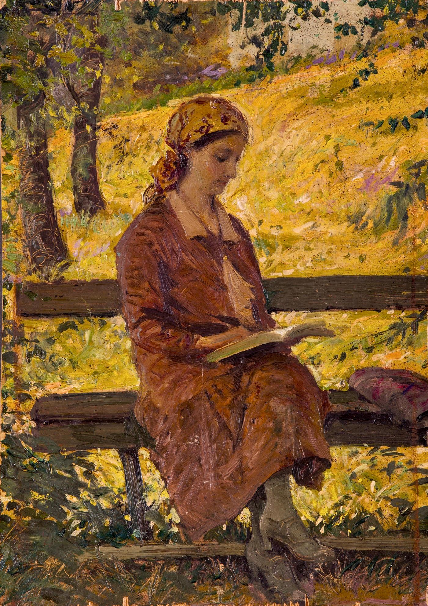Peinture italienne du XIXe siècle de Cesare Ciani crédité de Macchiaiolo en vente 2