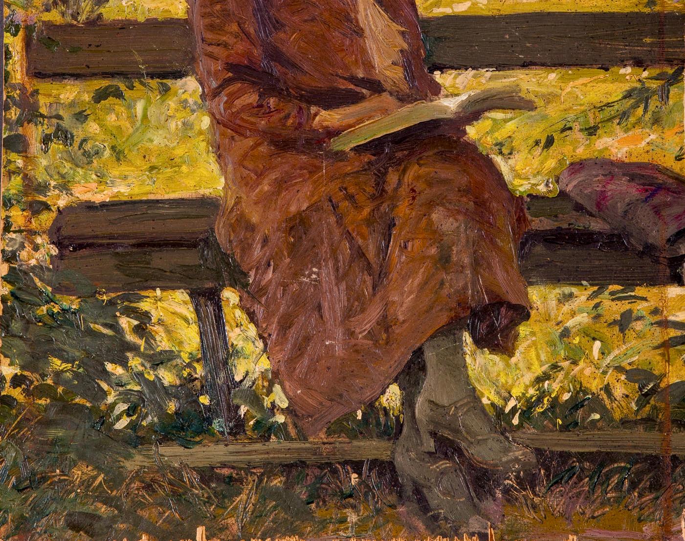Peinture italienne du XIXe siècle de Cesare Ciani crédité de Macchiaiolo en vente 6