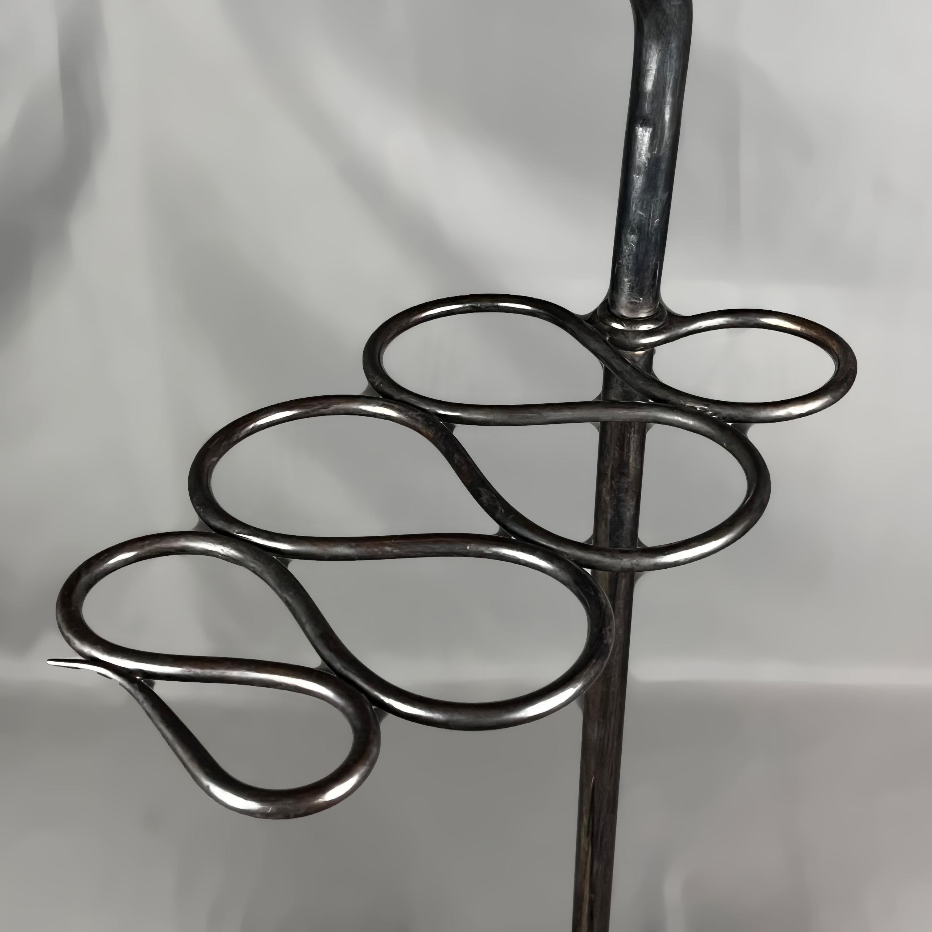 Italiano Cesare Lacca, portaombrelli in bronzo patinato italiano degli anni '40 in vendita