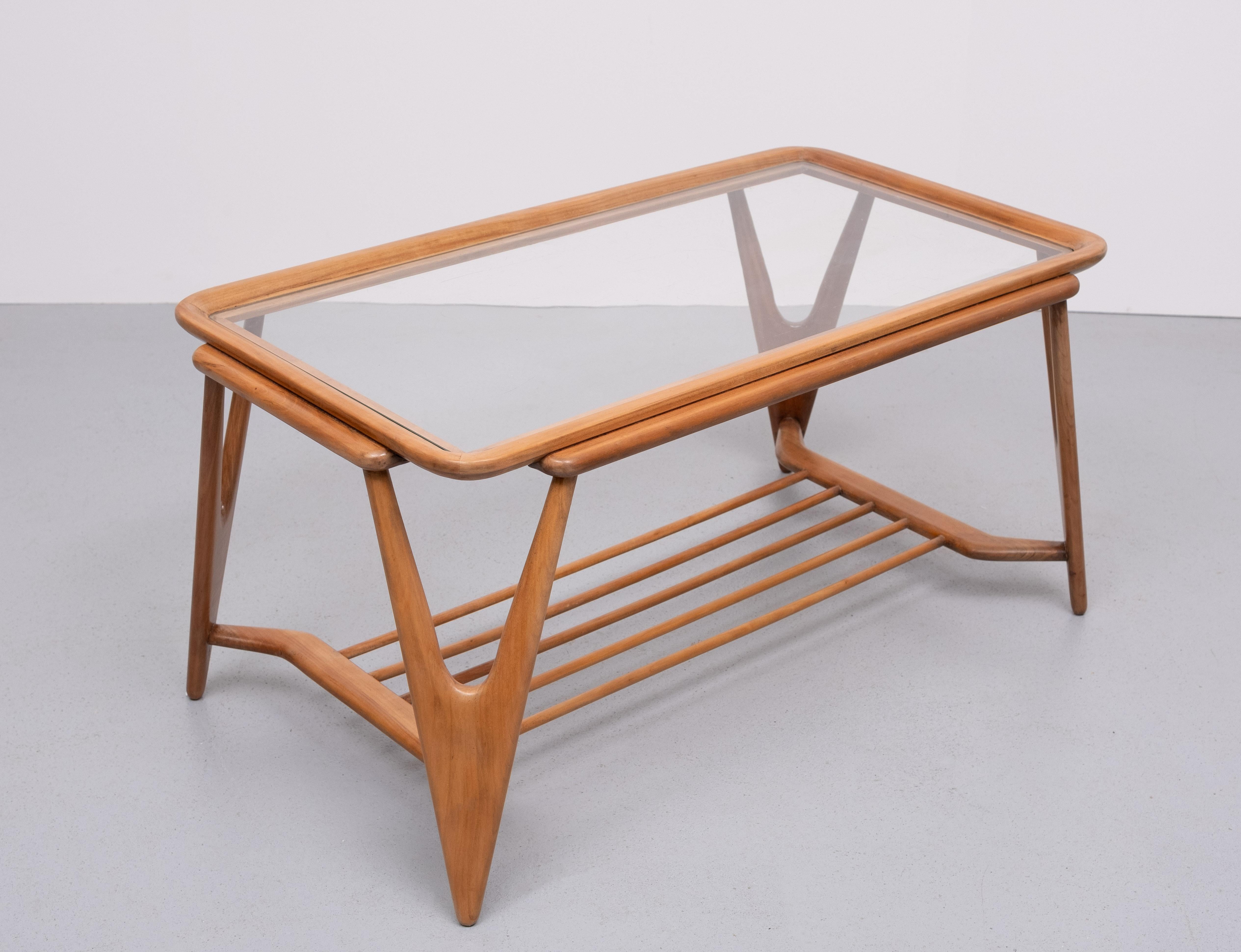 Mid-20th Century Cesare Lacca attrib Coffee table 1950s Italy For Sale