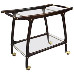 Cesare Lacca Bar Cart, Italy, circa 1950