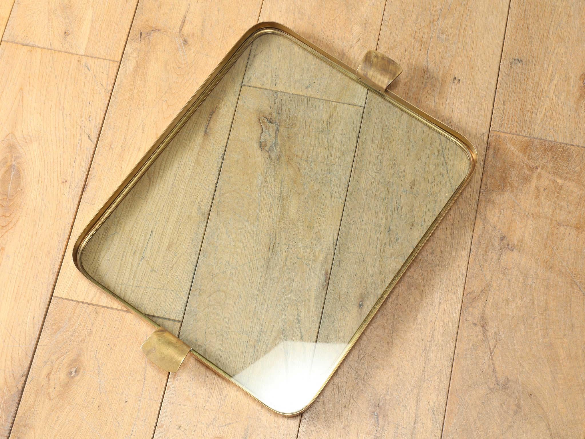 Mid-20th Century Cesare Lacca Brass Tea Cart 1950's For Sale