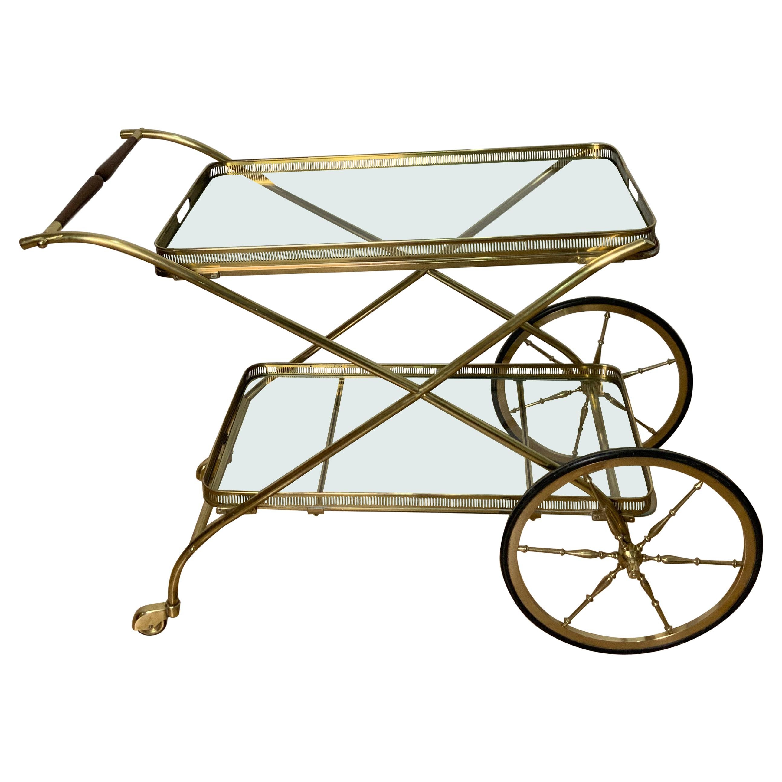 Cesare Lacca Brass Trolley For Sale