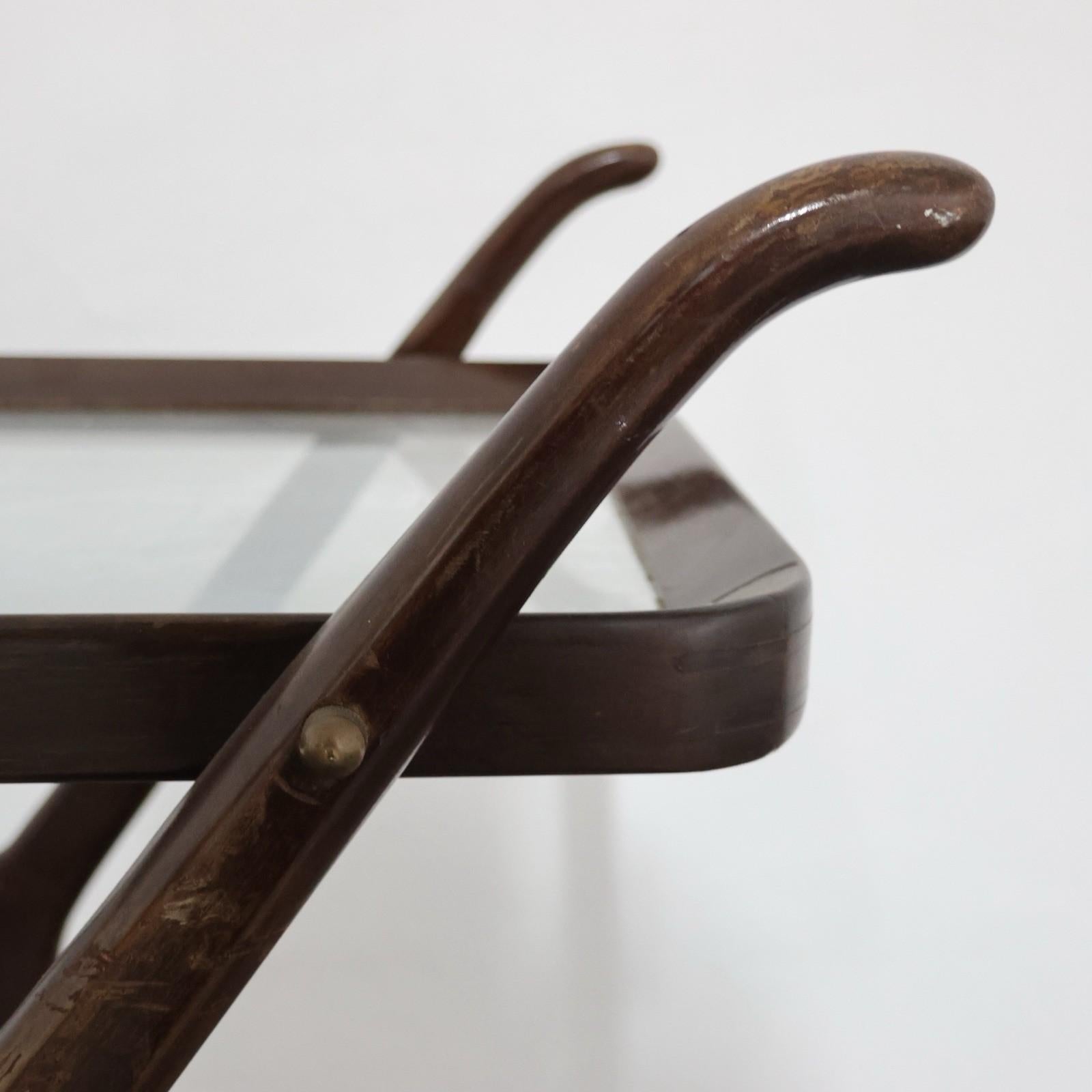 Cesare Lacca Carrello Portavivande Legno 1950’s Mid Century Design in vendita 3