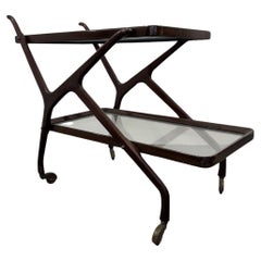 Cesare Lacca Carrello Portavivande Legno 1950's Mid Century Design