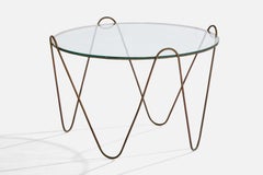 Cesare Lacca, Coffee Table, Brass, Glass, Italy, 1950s