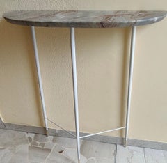 Cesare Lacca Consolle Ottone Marbre Ferro 1950 Italia