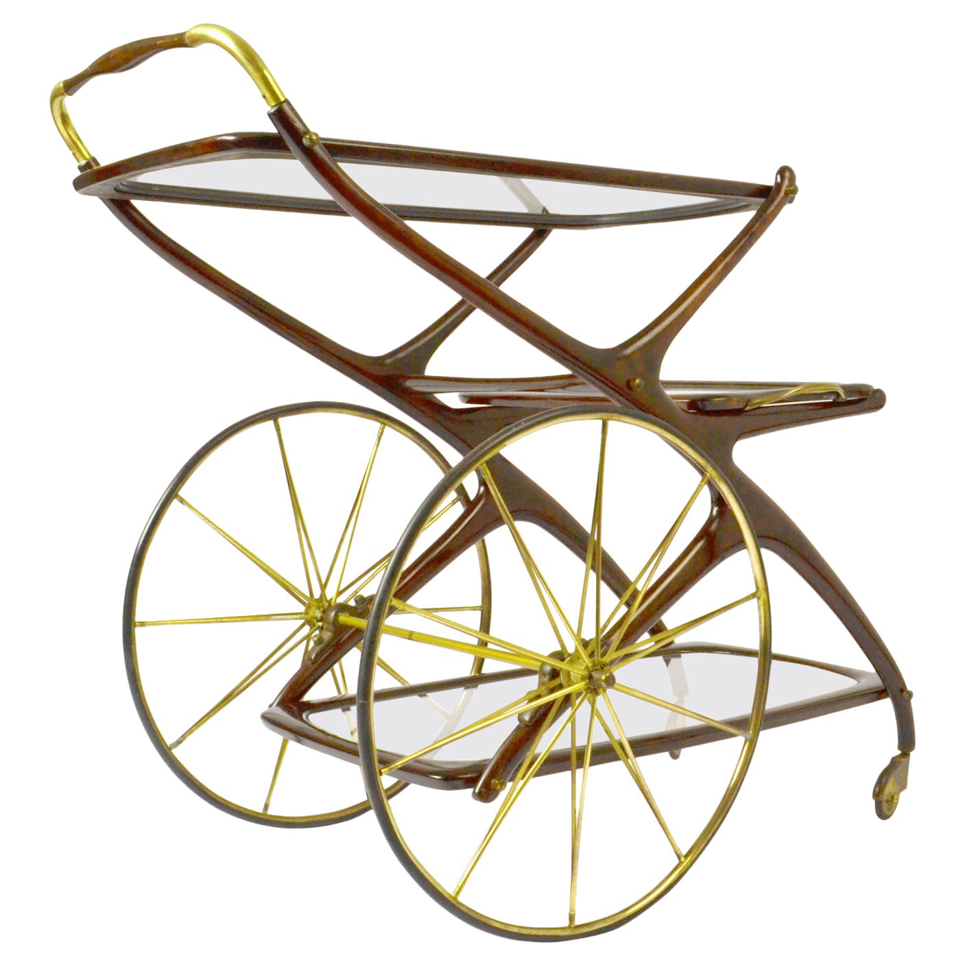 Carrito de bebidas Cesare Lacca, Italia 1950s