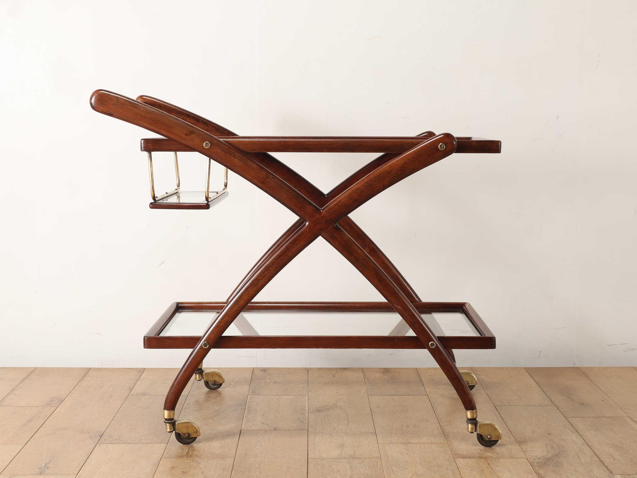 Mid-Century Modern Cesare Lacca Drinks Trolley, Italy 1960s
