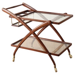 Vintage Cesare Lacca Drinks Trolley, Italy 1960s