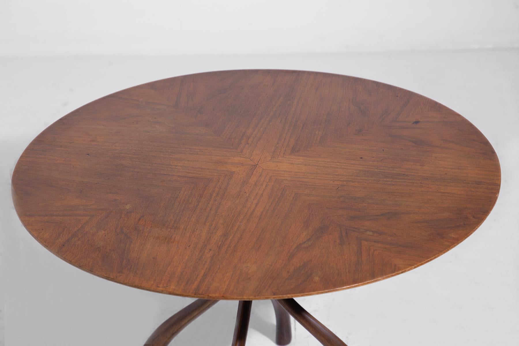 Wood Cesare Lacca Italian coffee table For Sale