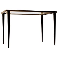 Vintage Cesare Lacca Lacquered Wood Hairpin Side Table, 1950s