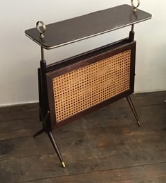 Cesare Lacca Mid-Century Modern Italian Design 1950s Magazine Rack