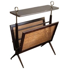 Vintage Cesare Lacca Mid-Century Modern Italian Design 1950s Magazine Rack