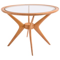 Cesare Lacca Midcentury Birchwood Italian Coffee Table for Cassina, 1950s