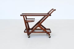 Cesare Lacca sculptural serving trolley or bar cart Italy 1950