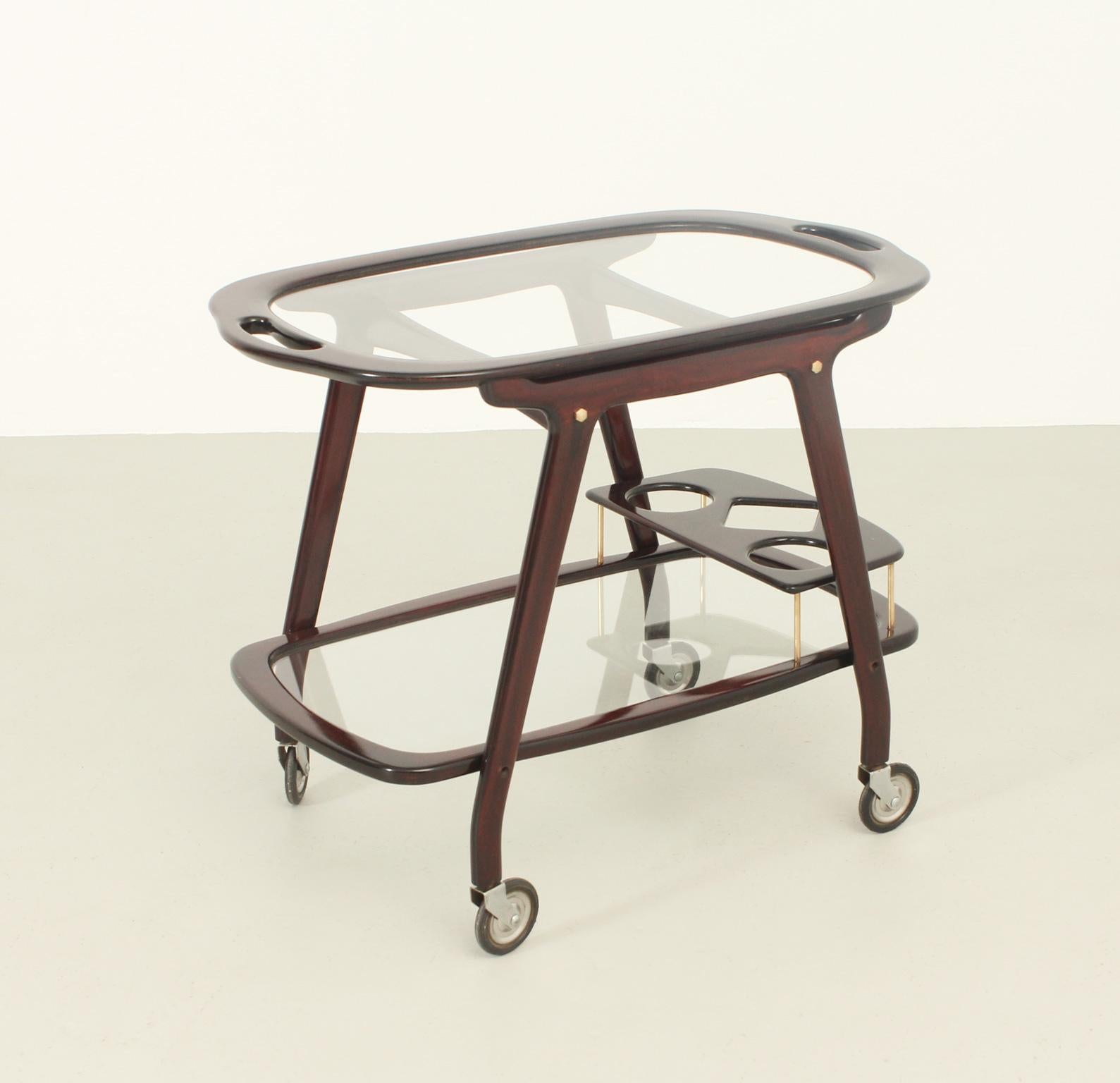 Cesare Lacca Serving Bar Cart, Italy, 1950's 3
