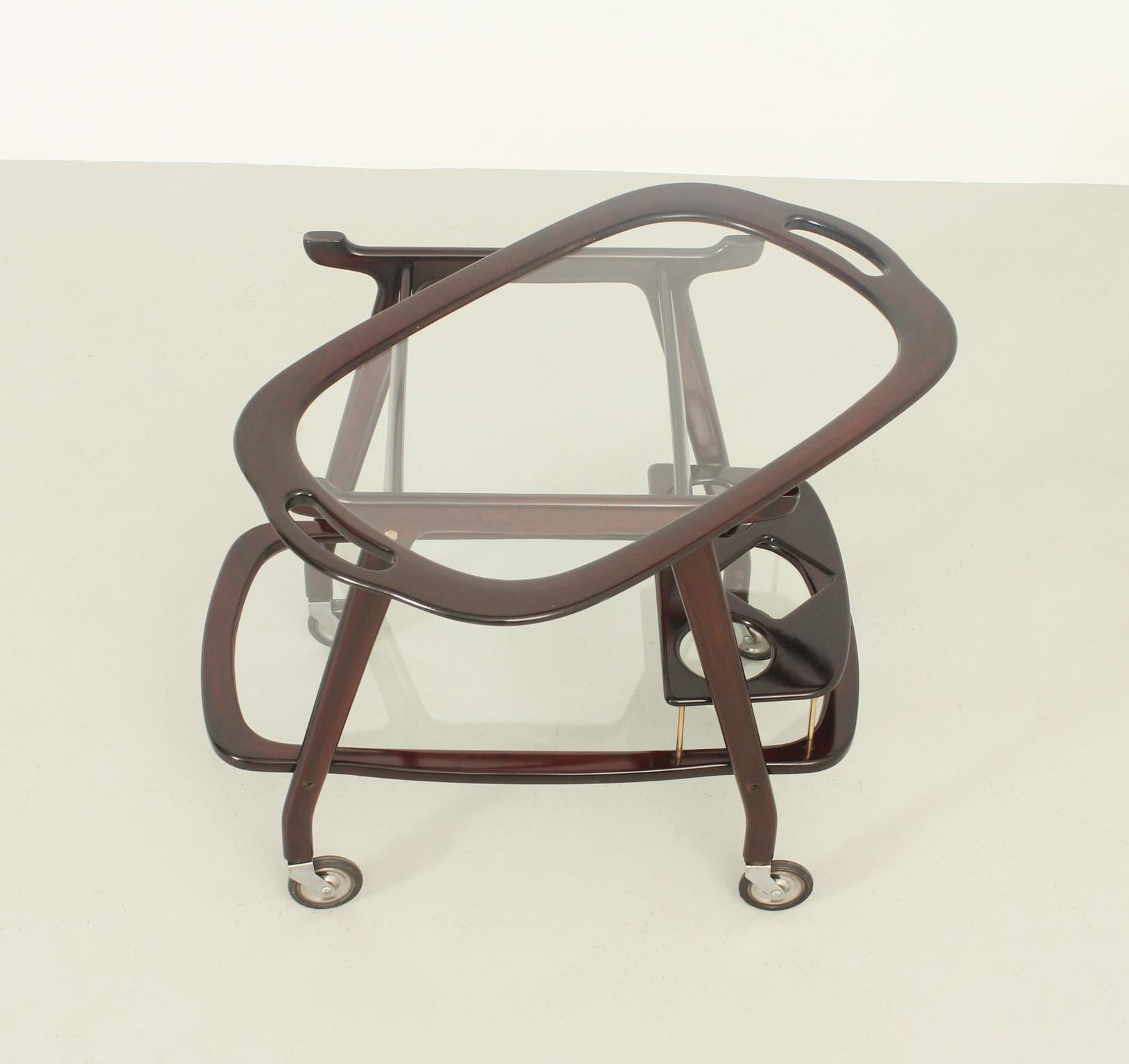 Cesare Lacca Serving Bar Cart, Italy, 1950's 4