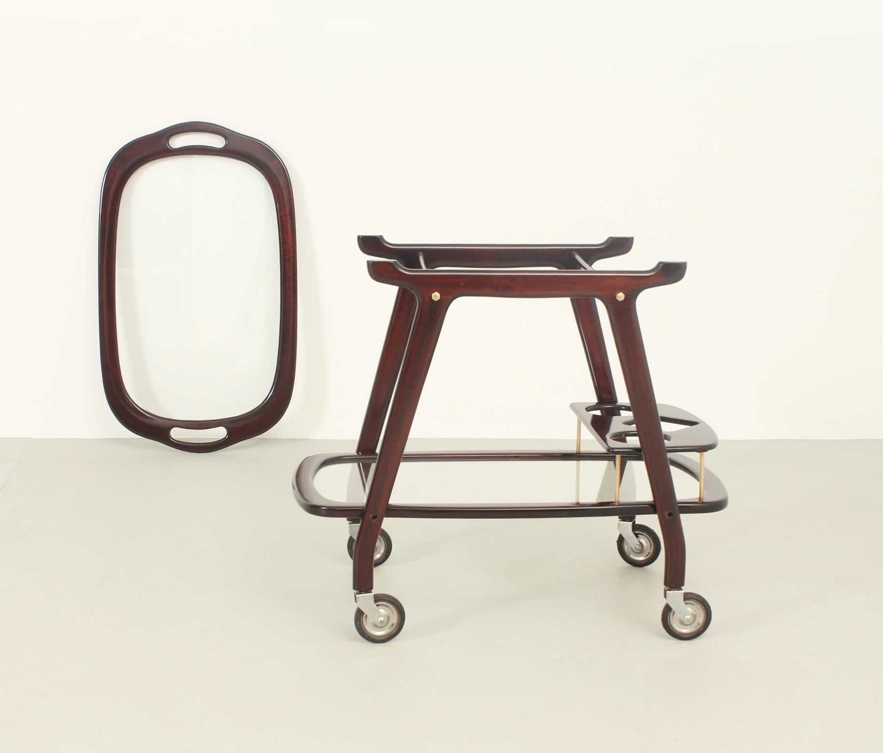 Cesare Lacca Serving Bar Cart, Italy, 1950's 6