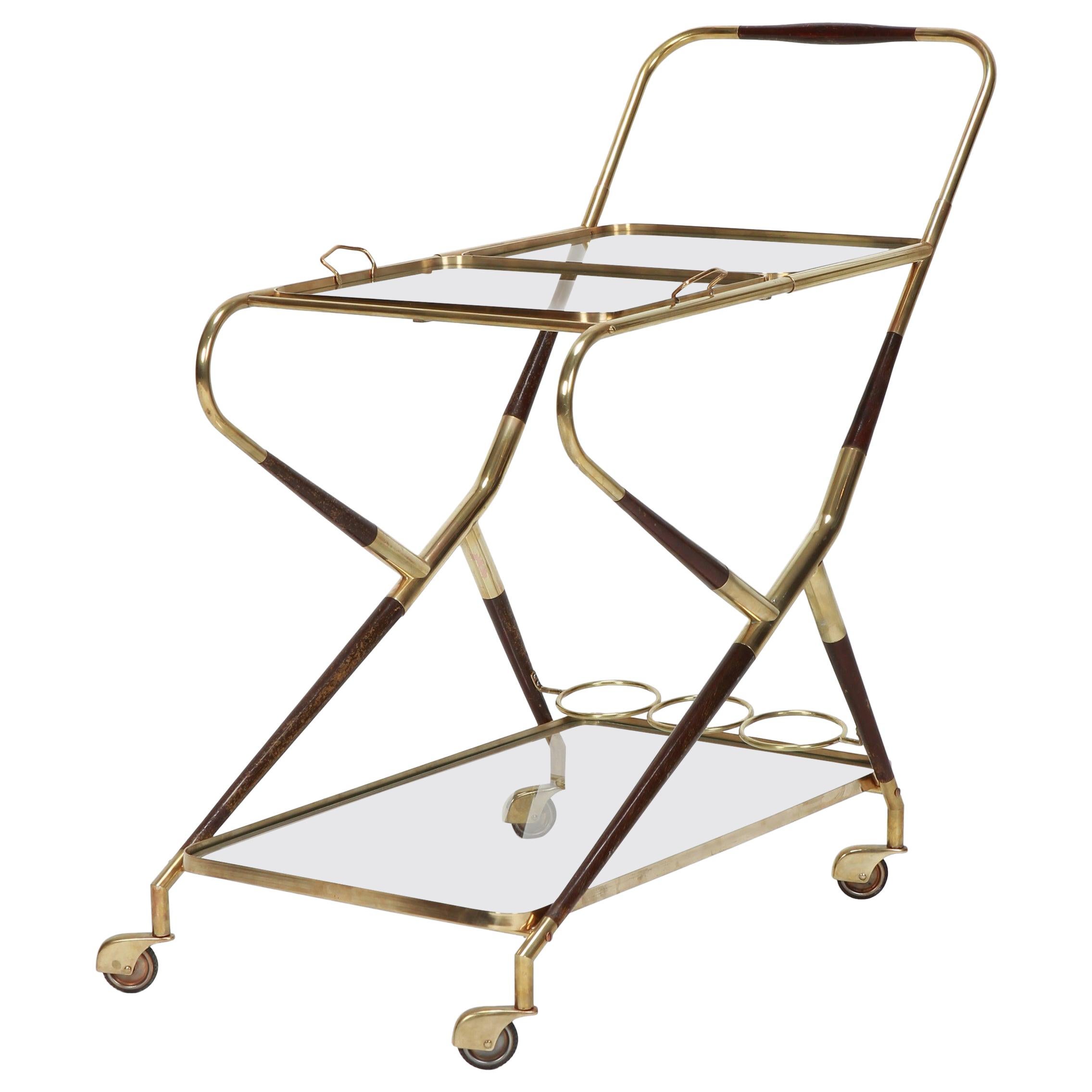 Cesare Lacca Serving Trolley, 1950s For Sale