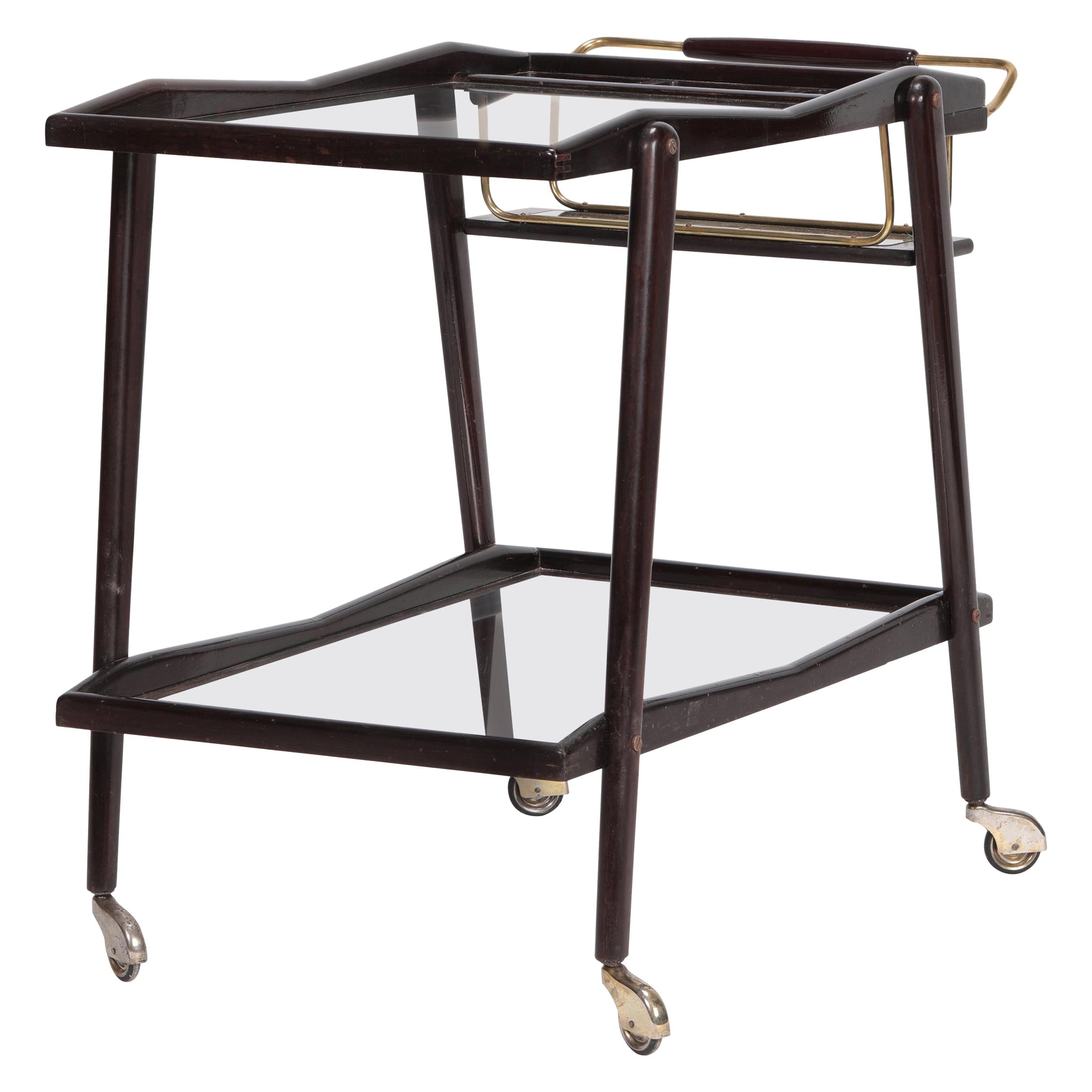 Cesare Lacca Serving Trolley, 1950s For Sale