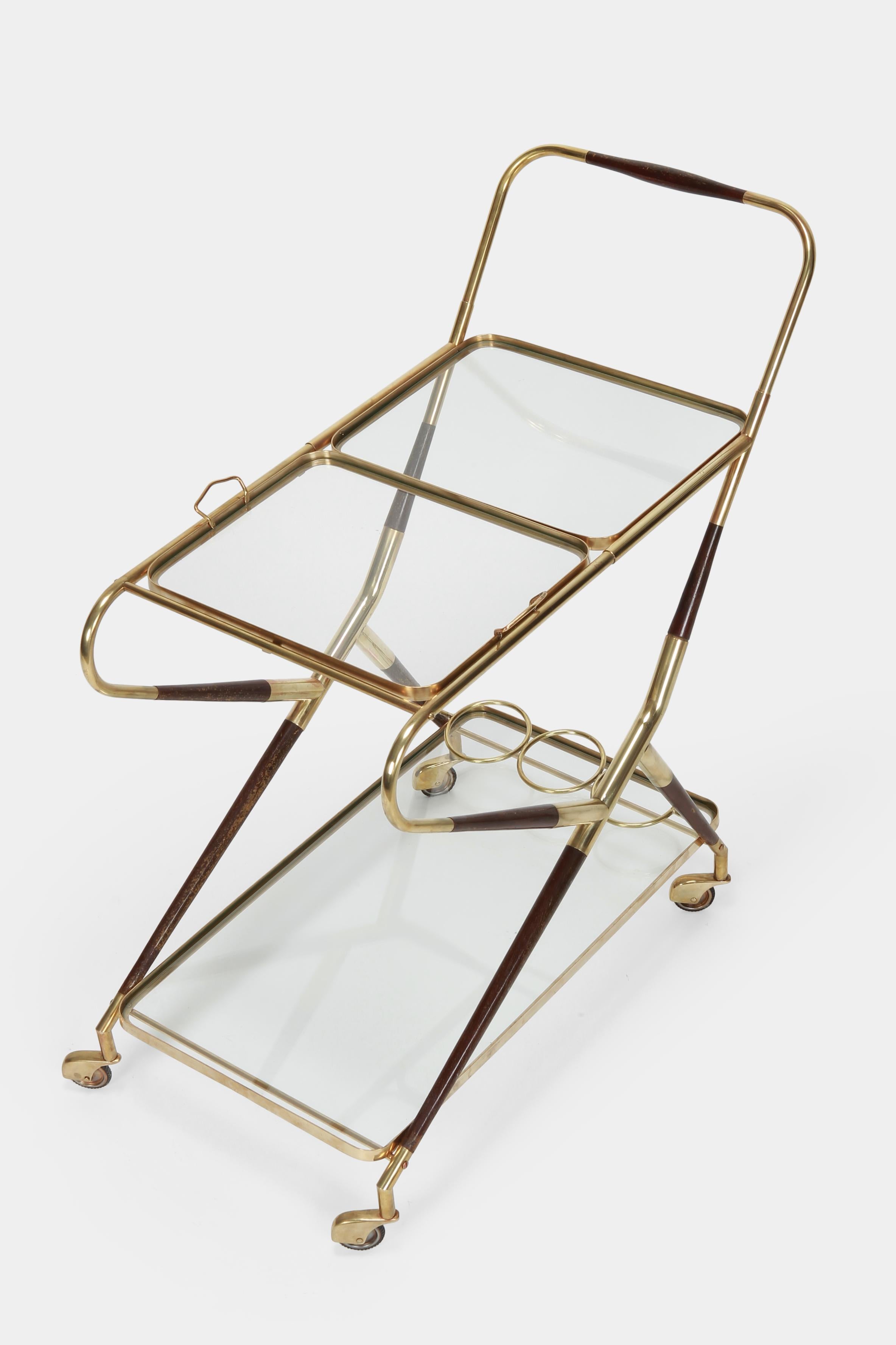 Mid-Century Modern Cesare Lacca Serving Trolley, 1950s