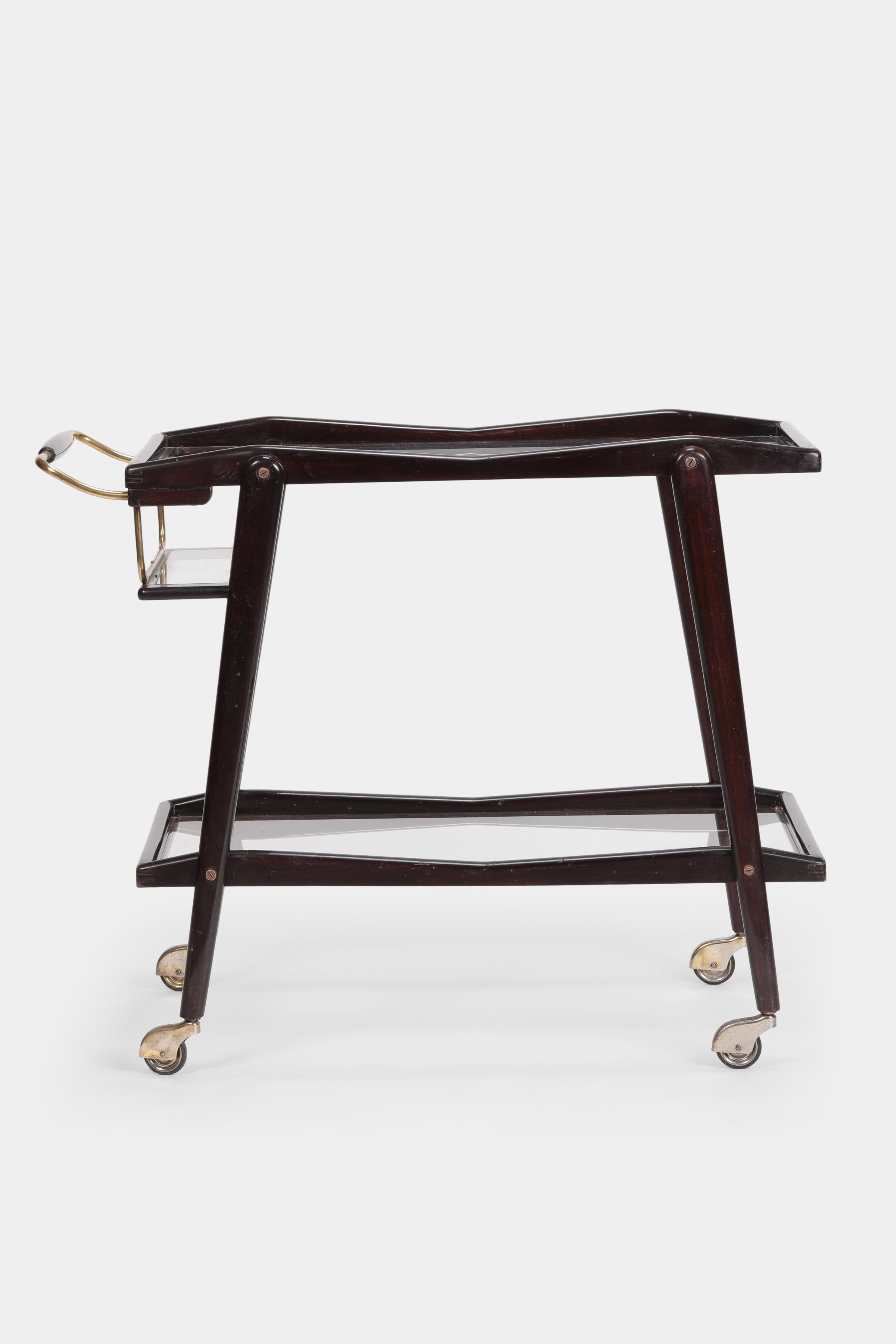 Italian Cesare Lacca Serving Trolley, 1950s For Sale