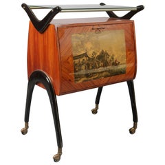 Cesare Lacca style Bar Cart, Italy, 1950