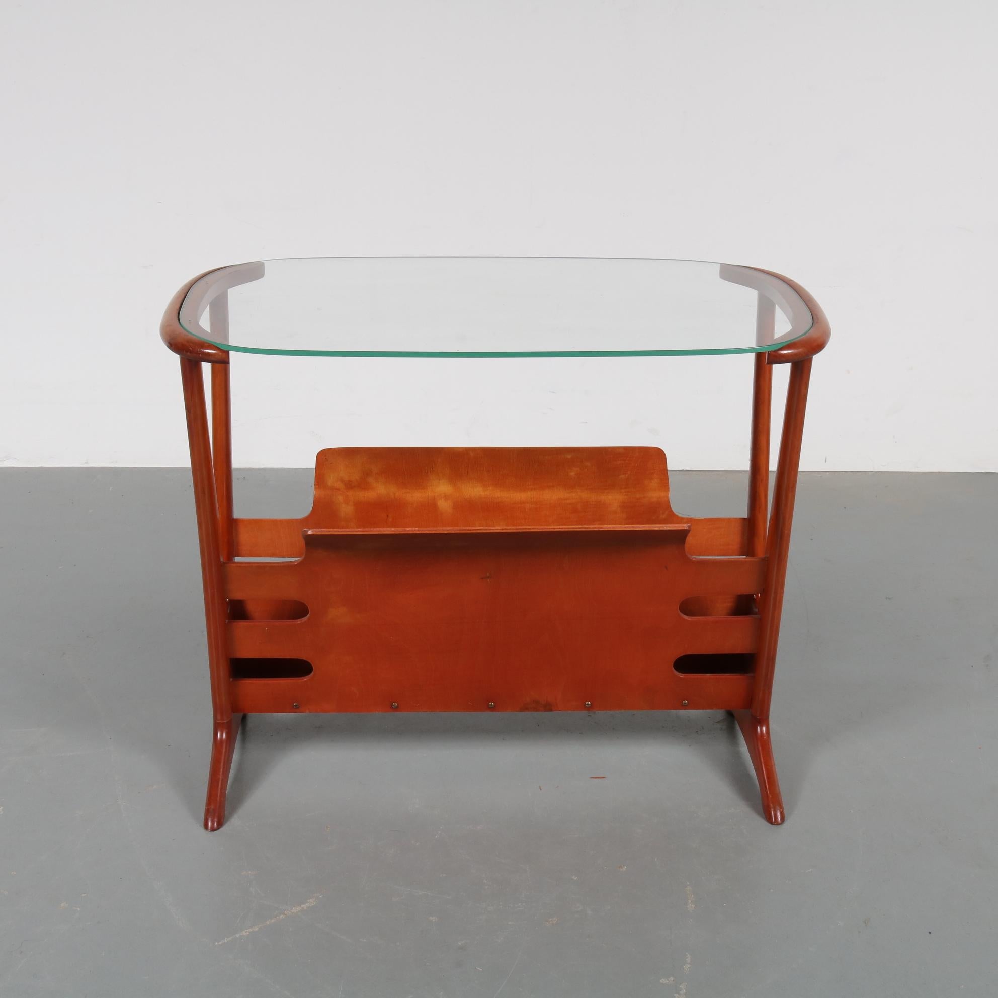 Mid-Century Modern Cesare Lacca style Side Table, Italy, 1950