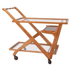 Cesare Lacca Tea Trolley or Bar Cart for Cassina, Italy 1950s
