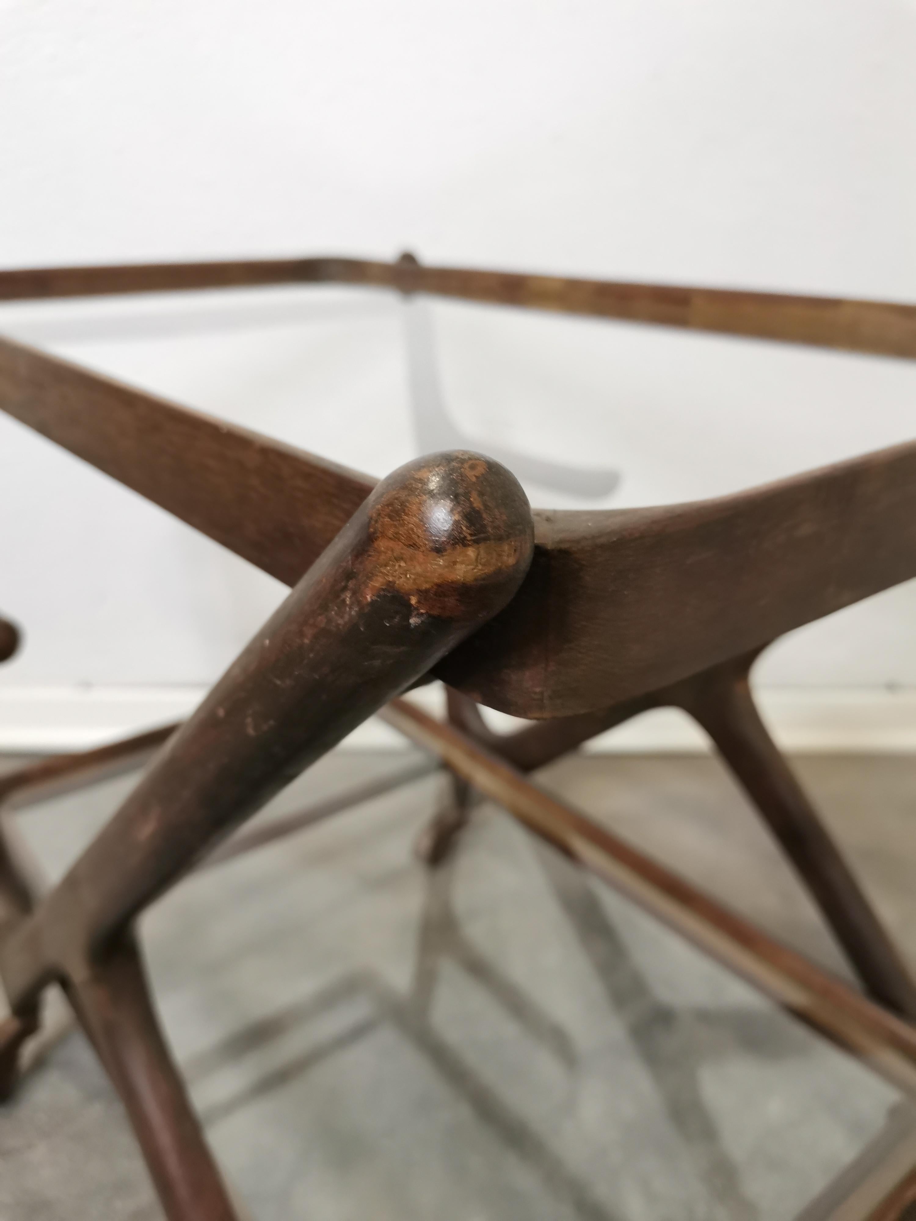 Hardwood Cesare Lacca Trolley 1950s For Sale