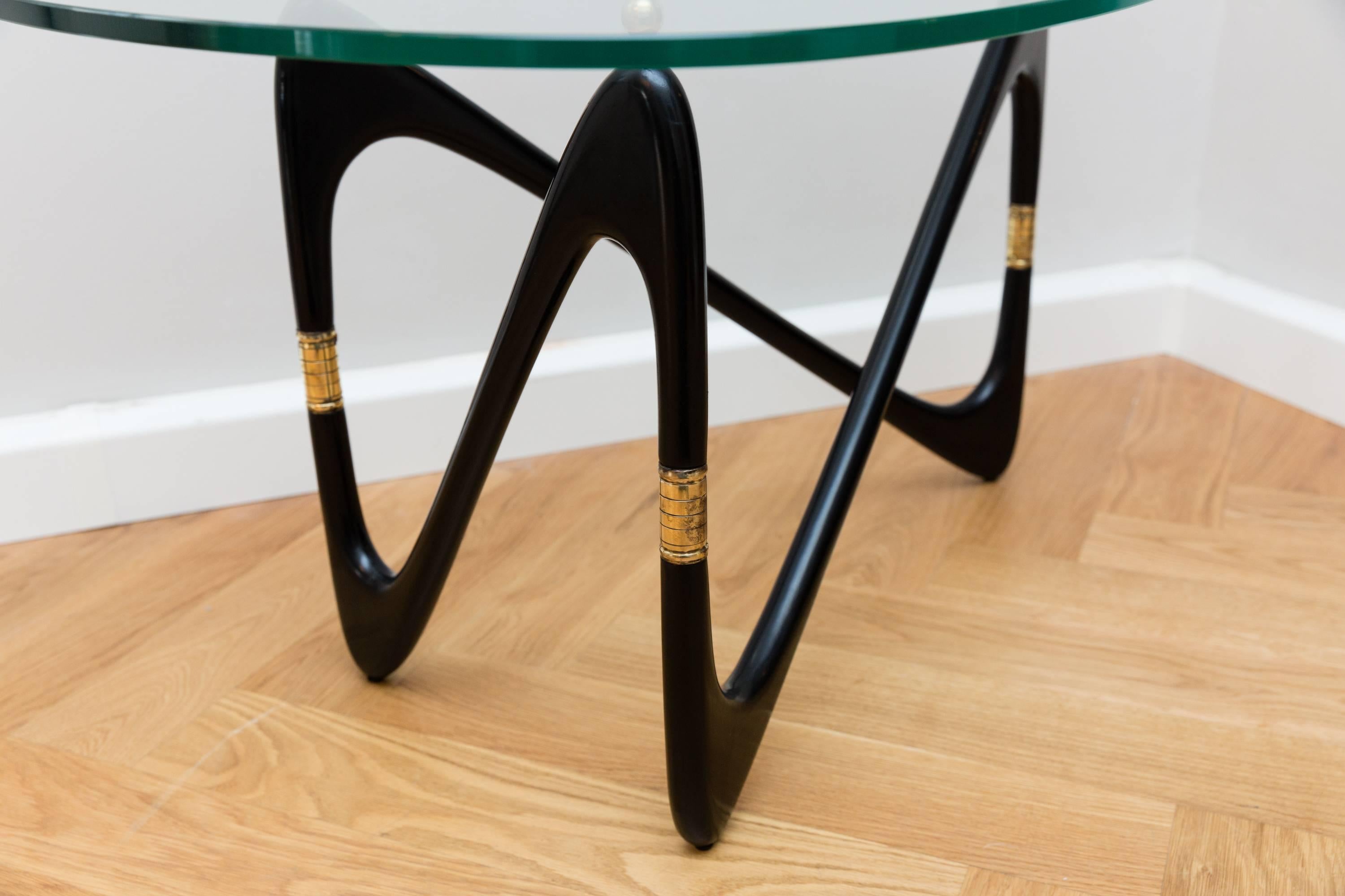 Lacquered Cesare Lacca Coffee Table, Italy, circa 1950 For Sale