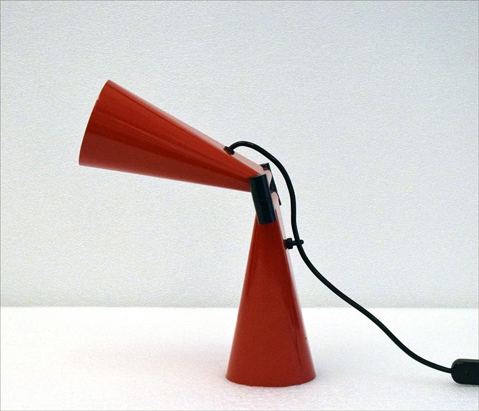 Italian Cesare Leonardi and Franca Stagi table lamp 'Bowling' by Lumenform, 1970s For Sale