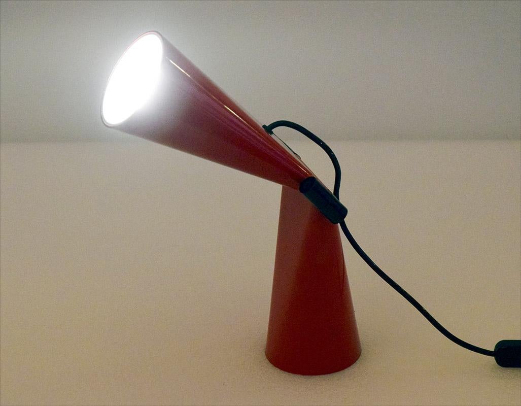 Cesare Leonardi and Franca Stagi table lamp 'Bowling' by Lumenform, 1970s In Excellent Condition For Sale In Parma, IT