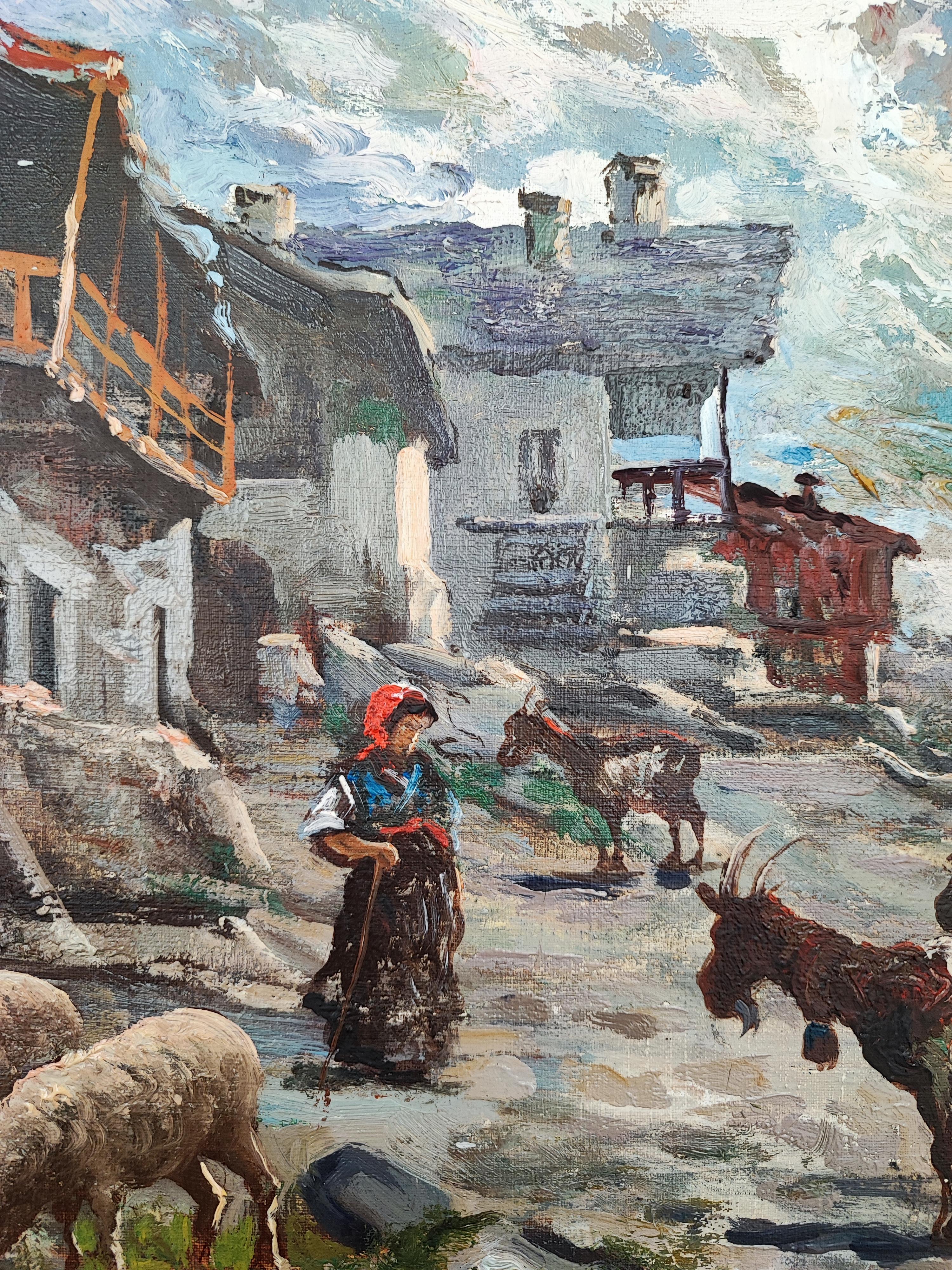 Valle d'Aosta - Painting Scuola italiana di Cesare Maggi