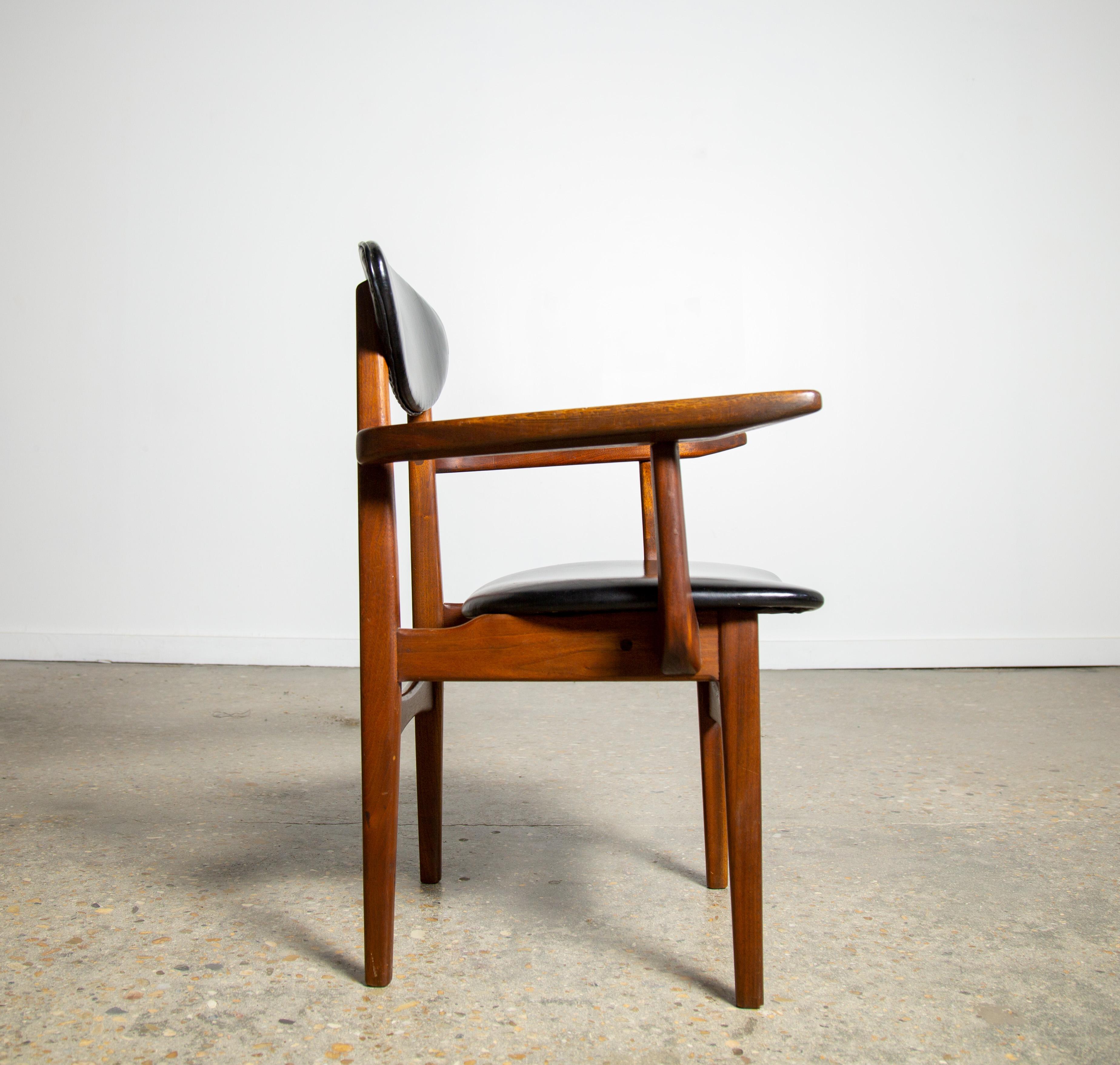 Cesare Occhi, maßgefertigter Schreibtisch-Beistellstuhl, New Hope School, Nakashima im Angebot 3